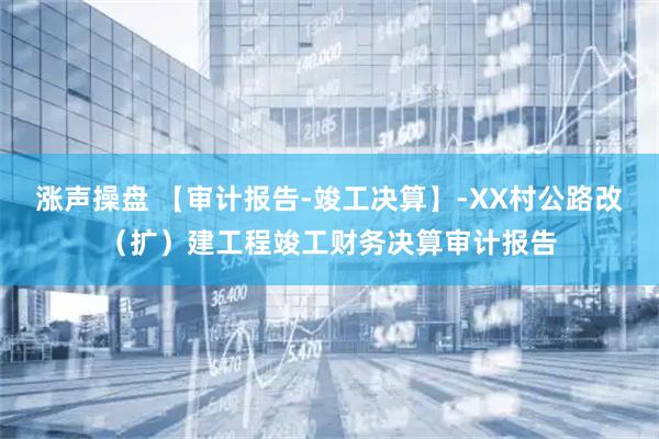 涨声操盘 【审计报告-竣工决算】-XX村公路改(扩)建工程竣工财务决算审计报告