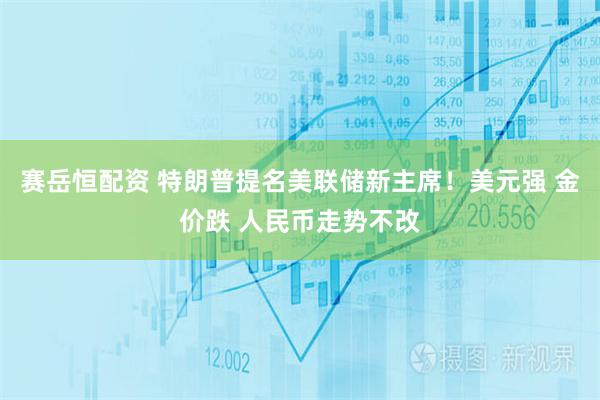 赛岳恒配资 特朗普提名美联储新主席！美元强 金价跌 人民币走势不改
